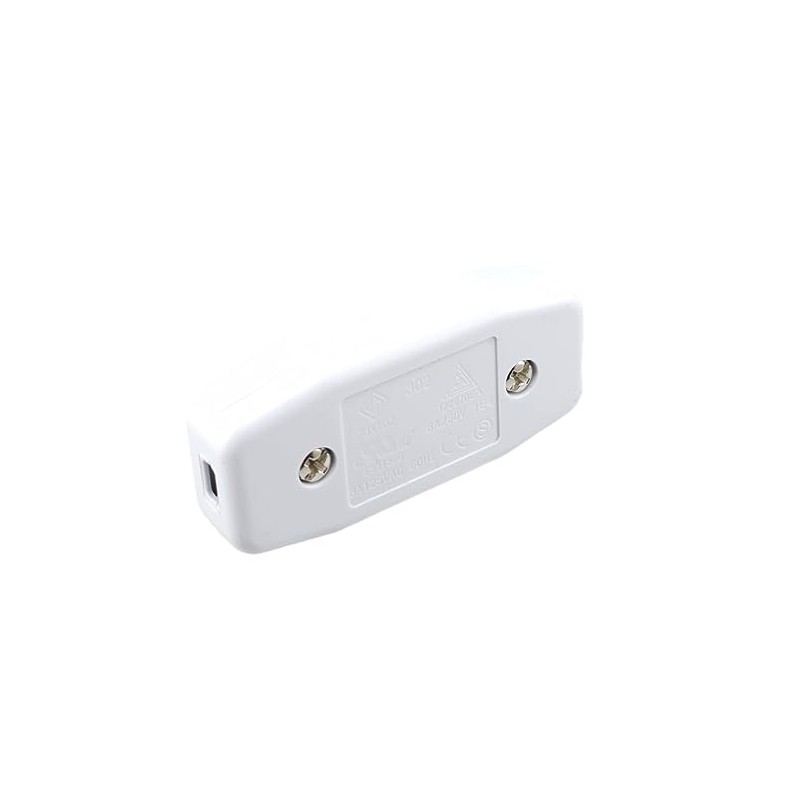 Lamp Switch, Intermediate Switch White with Strain Relief and Screw