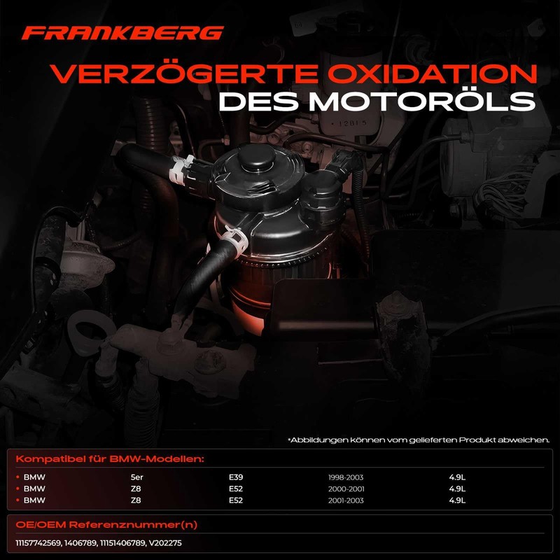 Frankberg Oil Water Separator Ventilation Hoses for Crankcase Compatible with