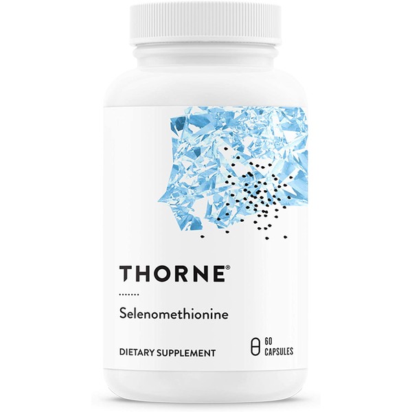 Thorne Research - Selenomethionine - 200 mcg Selenium Supplement for Antioxidant Support - 60 Capsules