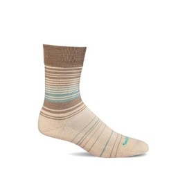 Sockwell Women's Easy Does It Relaxed Fit Sock, Putty - S/M