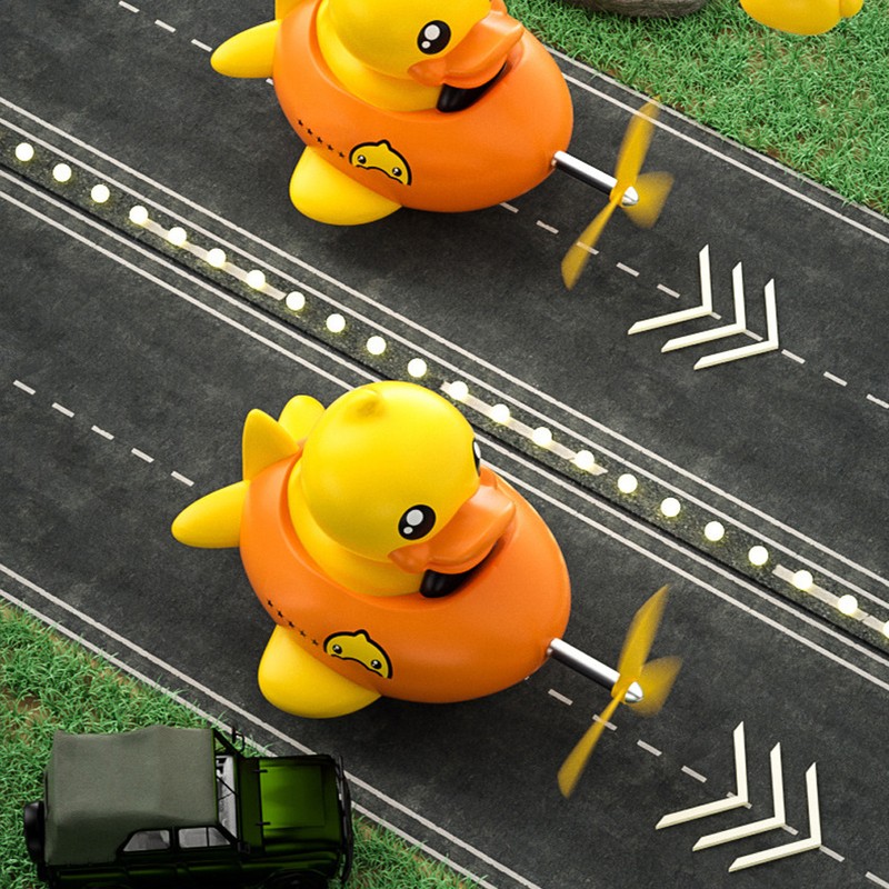 Duck Toy Car Ornaments Yellow Duck Car Dashboard Decorations Aircraft