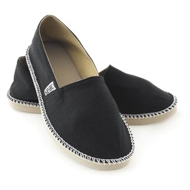 Seac Unisex MalagaCanvas Shoes Espadrilles for Men and Women, black