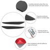 2pcs Carbon Fiber Headlight Eyebrow Eyelid Cover Wear Resistant Fit
