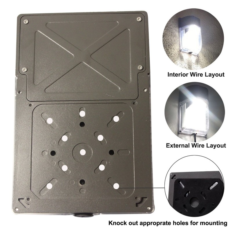 JMKMGL LED Wall Pack Light, 26W (150-250W Equivalent),with Photocell Dusk
