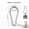 2 inch Flag Pole Clip M5 Spring Snap Hooks 304