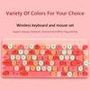 Wireless Keyboard Mouse Combo 2.4GHz Wireless Mouse 86 Keys Colorful