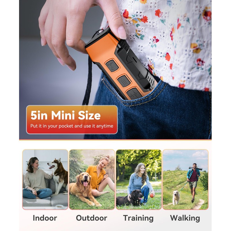 Dog Bark Deterrent Devices, Variable Frequency Ultrasonic to Stop Barking