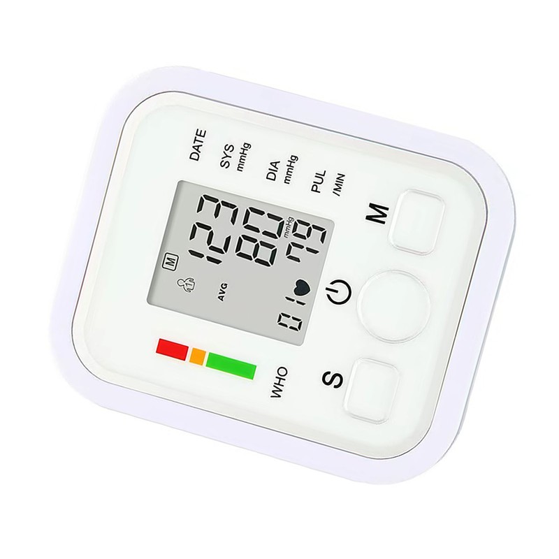 Household Electronic Arm Sphygmomanometer Backlight Blood Pressure Meter Monitor English