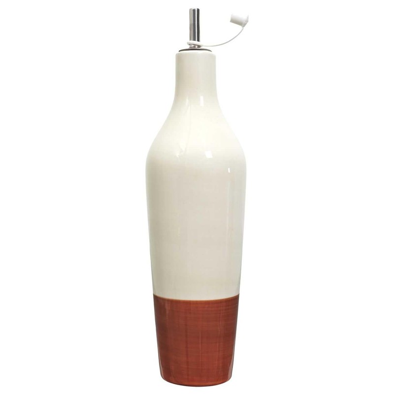 HOME DECO FACTORY, KA0540, Elegant Two-Tone Ceramic Oil Bottle for