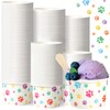 200 Count 8 oz Paper Ice Cream Cups Disposable Sundae