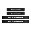 MAXDOOL 4Pcs Car Door Sill Protector Reflective 4D Carbon Fiber