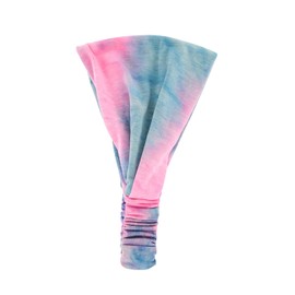 axy Hair Band Yoga Headband Hairband Headscarf Head Cover Also for Sports in Various Colours (01 Batik - Pink/Blue)