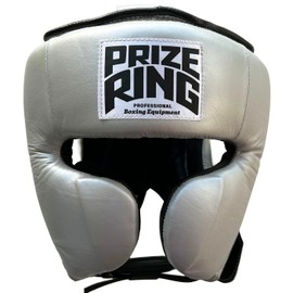 PRIZE RING "Professional SX" Lightweight Headgear, Grey Silver/Black (L)
