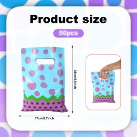 SAVITA 50pcs Cartoon Goodie Bags, Theme Plastic Gift Bags for Birthday Party Favor Decoration Supplies