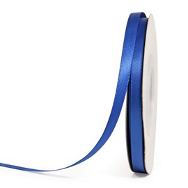 YAMA 1/4" Double Sided Satin Ribbon Roll 22 Yards for Gift Wrapping, Decorations, Crafts, Art, Royal Blue
