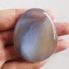 Lovionus89 Gray Agate Crystal Thumb Thumb Stone Water Drop Chakra