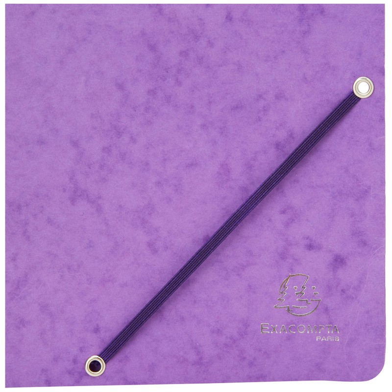 Exacompta 5510E Folder with Corner Elastic Fastener Bands