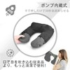 Kmall ネックピロー コットン 飛行機 携帯枕 U型 エアーピロー プレス式膨らませる 収納袋一体型 自宅