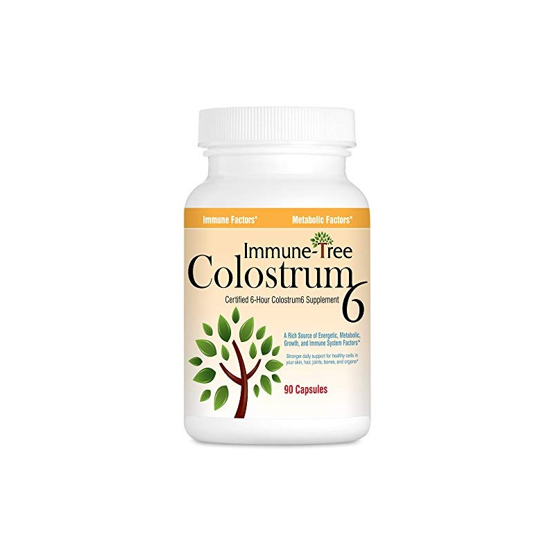 Immune Tree Colostrum6, Certified 6-Hour Colostrum, 90 Capsules