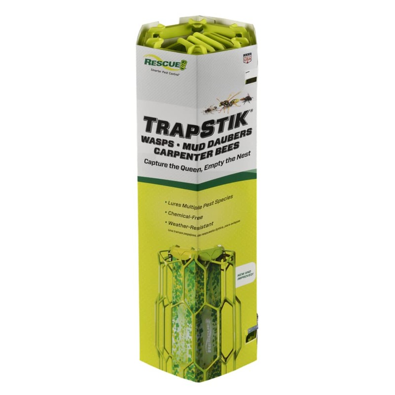 RESCUE! Wasp TrapStik — Traps Wasps, Mud Daubers & Carpenter