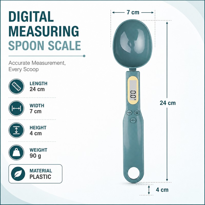 Digital Measuring Spoon Scale 500g 0.5g Precision LCD Electronic Kitchen