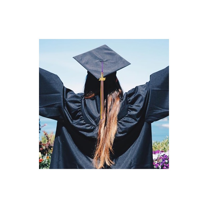 2025 Graduation Cap Tassel with Year Gold Date Charms, Party