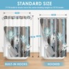 Nesphy No Hook Rustic Farmhouse Shower Curtain with Snap in