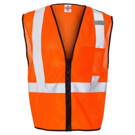 ML Kishigo Class 2 Economy Vest with Zipper Front 2XL/3XL Orange