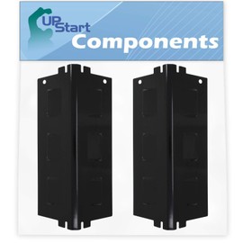 2-Pack BBQ Grill Heat Shield Plate Tent Replacement Parts for Kenmore 415.162110 - Compatible Barbeque Porcelain Steel Flame Tamer, Flavorizer Bar, Vaporizer Bar, Burner Cover 11 3/4""