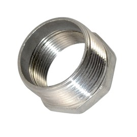 Megairon 1-1/2" Male NPT to 1-1/4" Female NPT Female Reducing/Reducer Bushing Pipe Fitting,Adapter,Stainless Steel SS 304 Hex Bushing