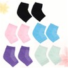 Baluue 5pairs Moisturizing Gel Socks for Cracked Heels Anti-crack Fingerless