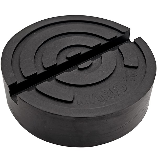 Mario10 Universal Round Hydraulic Jack Stand Rubber Slotted Frame Rail