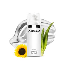 Rau Cosmetics Bakuchiol Maske Gesicht für unreine Haut,reife haut, trockene Haut - Vegane Hautpflege - Gesichtsmaske gege Pickel, Mitesser, Unreinheiten mit Aloe Vera, Carotin & Vitamin E für Glow