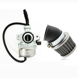 TDR PZ19 19mm Carby Carburetor Left Lever Choke with 35mm Air Filter for 50cc 70cc 90cc 110cc 125cc Dirt Bike ATV Go Kart