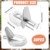 Pack of 30 Shelf Brackets, 3 mm Shelf Brackets for