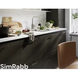 IKEA ASKERSUND Dark Brown Ash Effect Doors and More !! - 104.250.84 (21 x 30 )