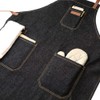 DingSay Trendy Denim Chef Apron with Pockets, Mens Womens Professional