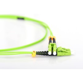 Assmann Electronic dk-2533-05-5 5 m LC LC Fibre Optic Cable – LC FIBER OPTIC CABLE (5 m, LC, OM2, Green, Male/Male, Green)