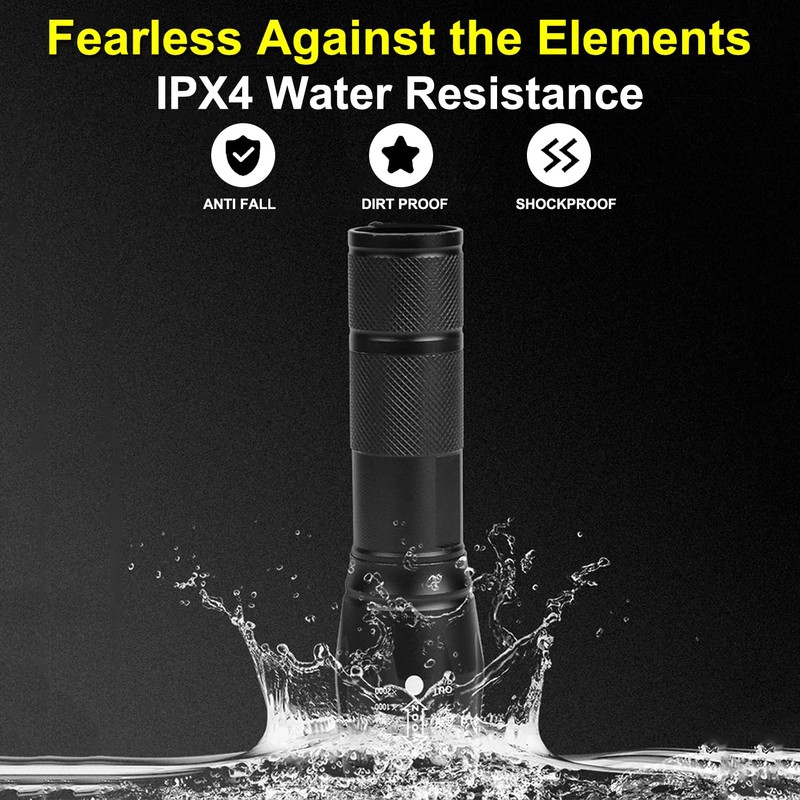 MVIOCS UV 2 in 1 Flashlight, Portable Waterproof Blacklight Flashlight,