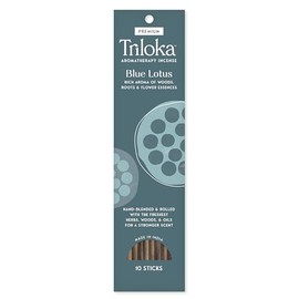 Triloka Premium Incense, Blue Lotus, 10 Sticks