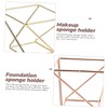 IWOWHERO 4pcs Makeup Sponge Holder Luxury Reusable Cosmetic Racks for