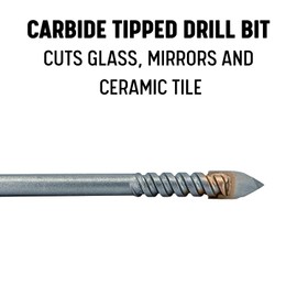 Drill America 3/16" Carbide Tipped Glass & Tile Drill Bit, DWDGD Series