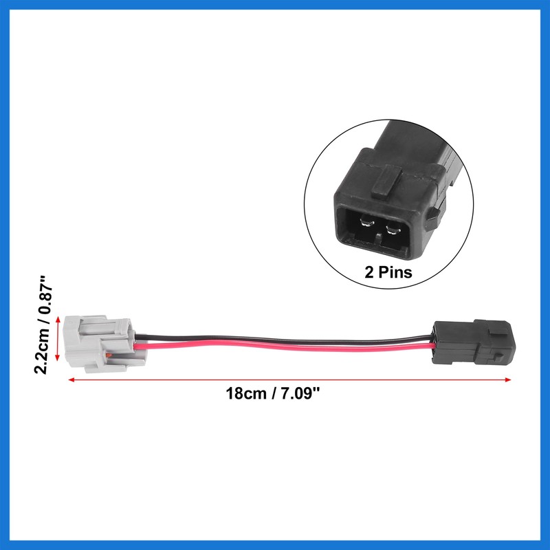 VekAuto Car Fuel Injector Adapter Cable Plug Female to Male