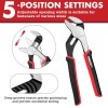 ARROW 8" Adjustable Groove Joint Pliers High Carbon Steel Tongue