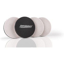 Super Sliders 3-1/2 Inch Round Felt Furniture Sliders for Hardwood Move Items Easily While Protecting Flooring from Scratches, 4 Pacl, Linen (4713495K)