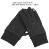 1 Pair Black Unisex Cycling Gloves Waterproof Skiing Non Slip