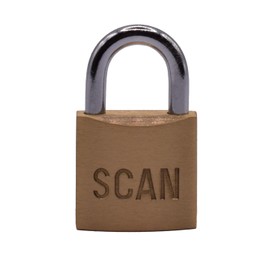 SCAN SCAPLB25 Brass Padlock