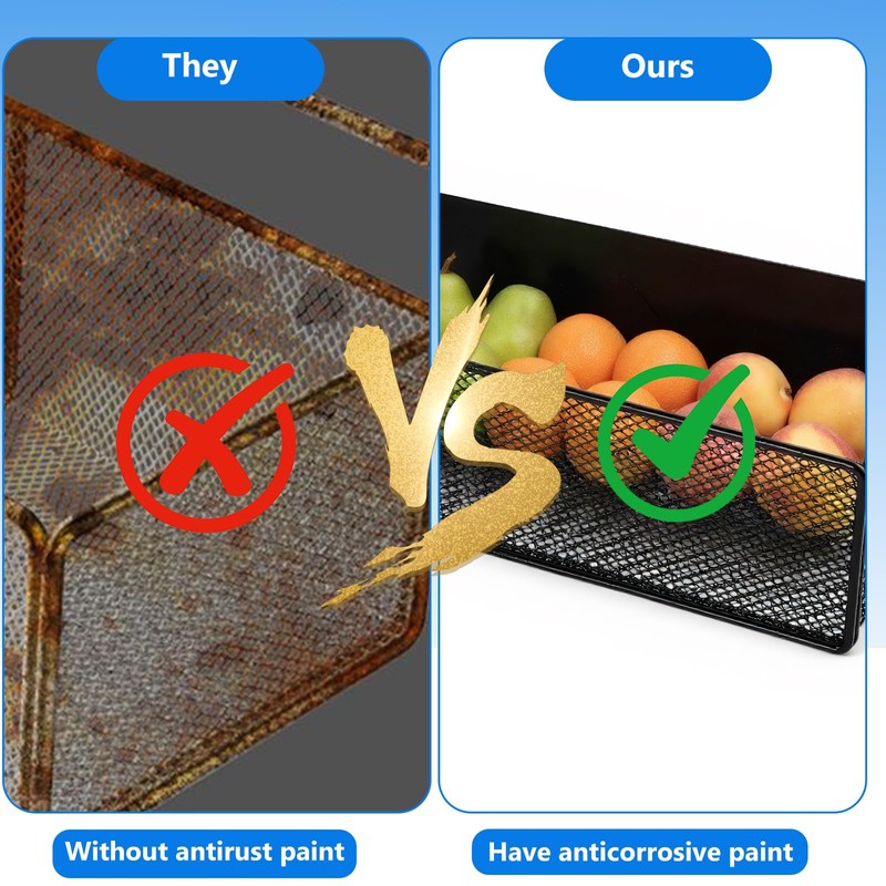 Spice Rack, No Drilling, Magnetic, Standing, Space-Saving, Fridge Spice Organiser,