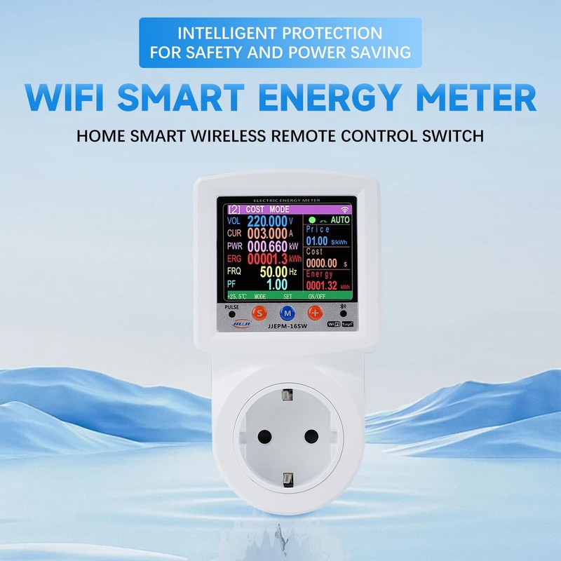 Jadeshay Electricity Meter for Socket, Energy Cost Meter, Power Meter