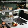 Electric Cooktop 2 Burners 110V~120V, 12'' Plug in Electric Stove